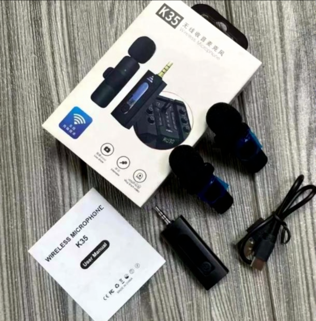 K35 Dual Wireless Microphone 🎤 ለጥራት ያለው ድምፅ - ፕሮፌሽናል ዋየርለስ ማይክሮፎን!