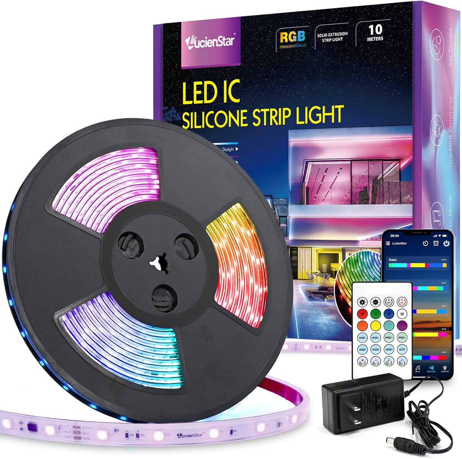 LED Strip Light (10 Meter)✨ ቤቶን በዘመናዊ መብራቶች ያስውቡ!