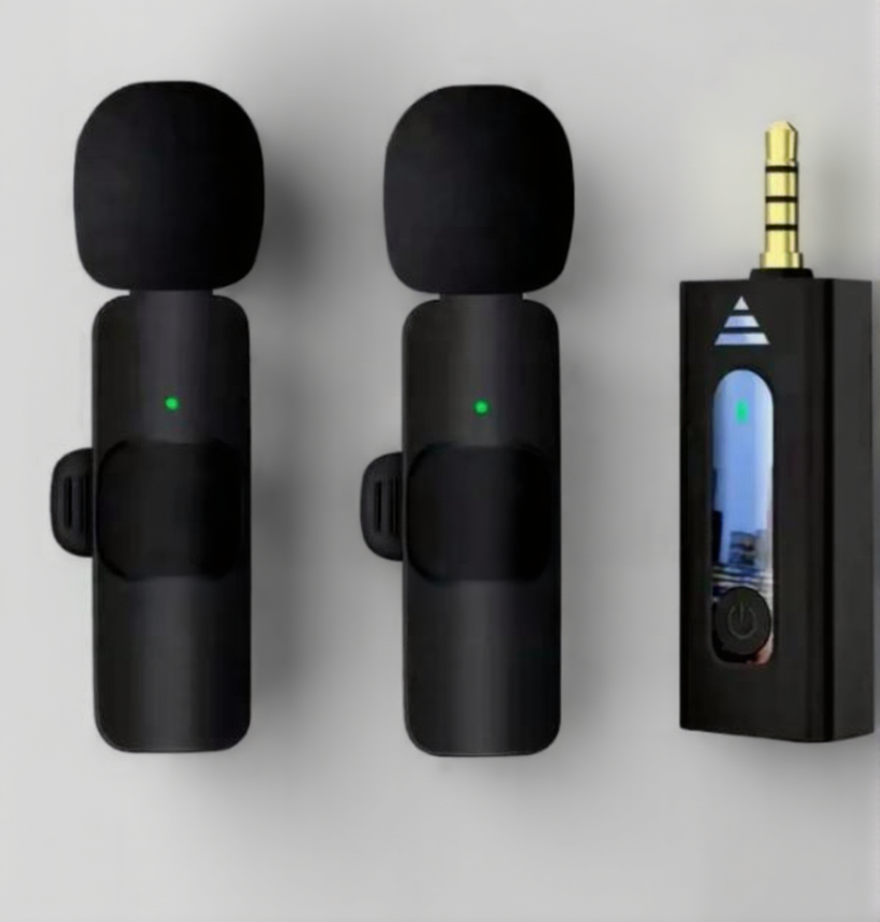 K35 Dual Wireless Microphone 🎤 ለጥራት ያለው ድምፅ - ፕሮፌሽናል ዋየርለስ ማይክሮፎን!